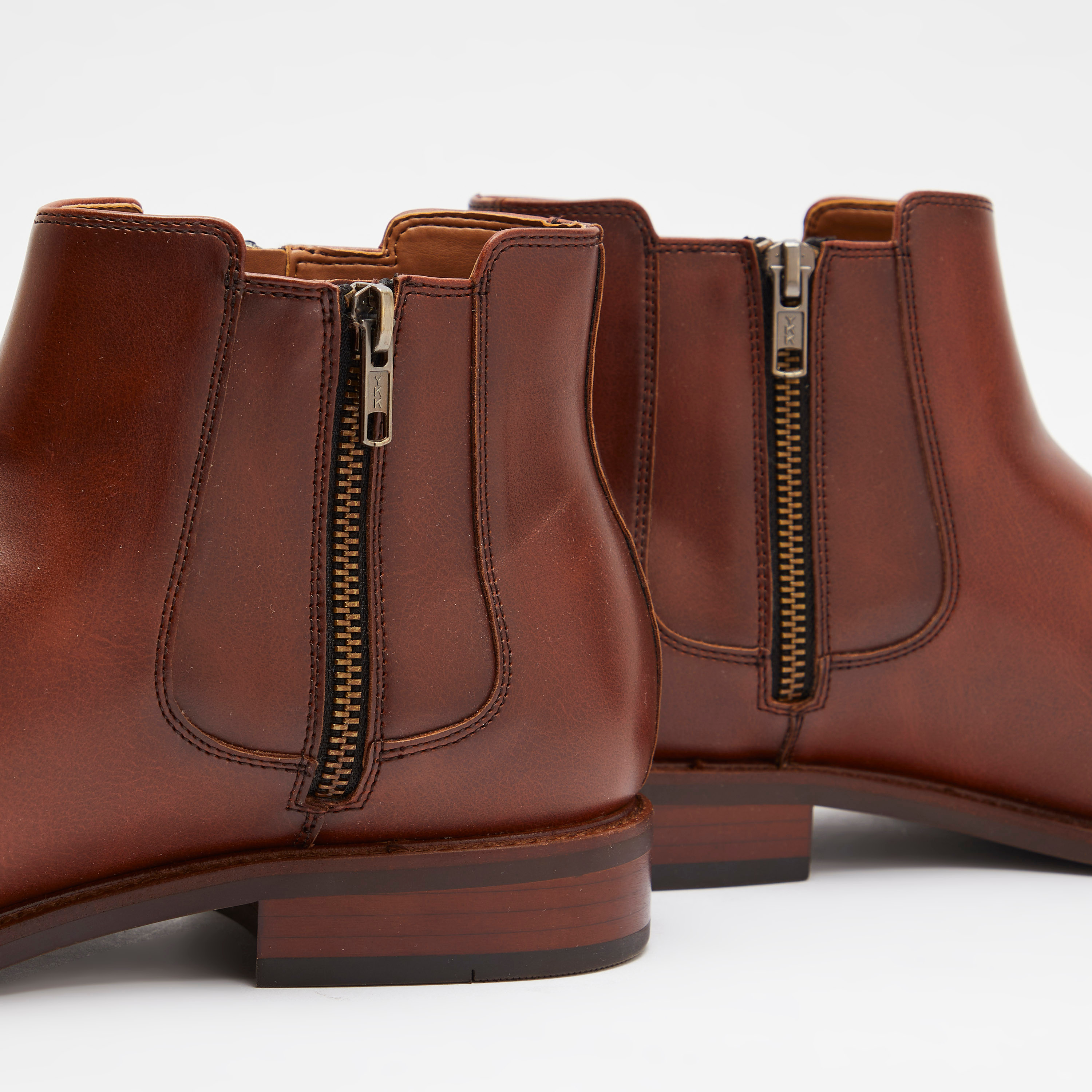 Duchini Men's Chelsea Boots with Zip Closure-men-shoes-boots-image-5