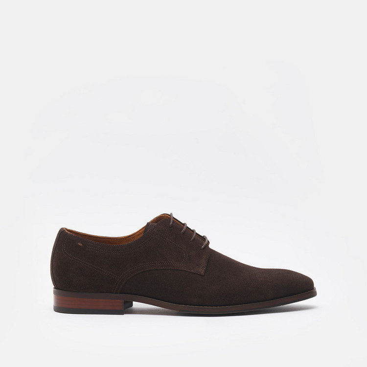 Duchini Men's Formal Derby Shoes with Lace-Up Closure