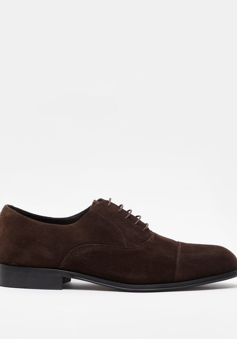 Duchini Men's Solid Lace-Up Oxford Shoes-Men%27s Formal Shoes-image-0