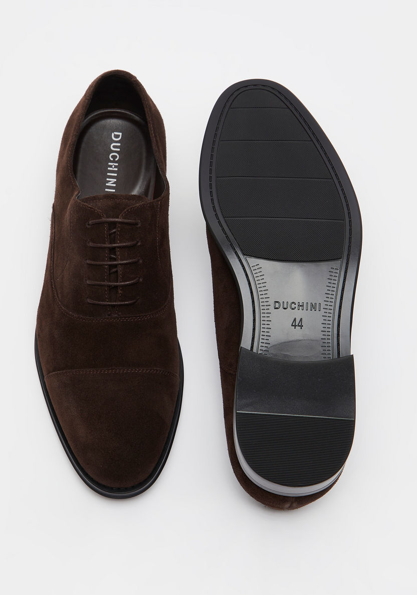 Duchini Men's Solid Lace-Up Oxford Shoes-Men%27s Formal Shoes-image-4