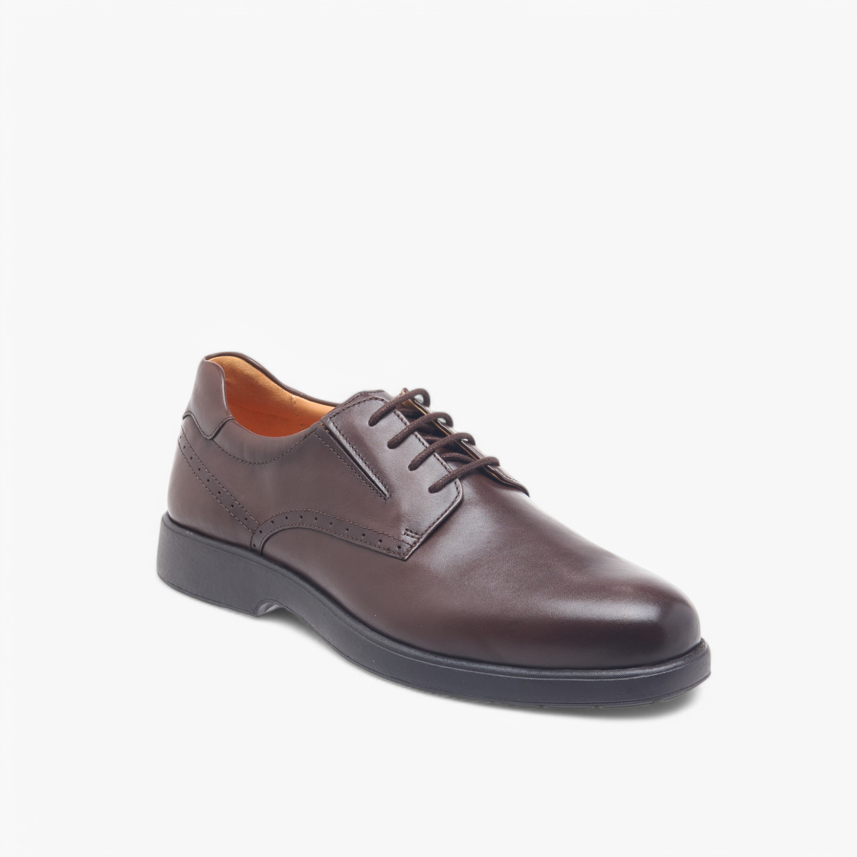 Le Confort Solid Leather Derby Shoes with Lace-Up Closure-men-shoes-formalshoes-image-9