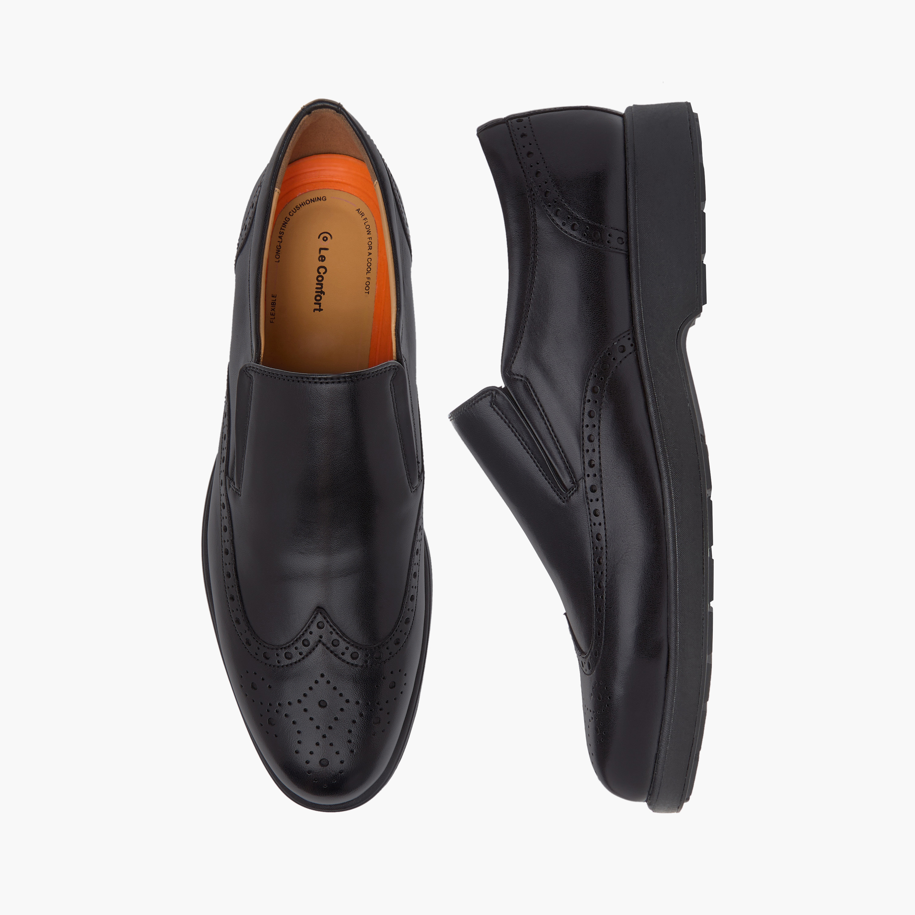 Le Confort Leather Perforated Slip-On Air Tech Loafers-men-shoes-loafersandmoccasins-image-1