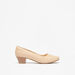 Le Confort Solid Slip-On Pumps with Block Heels-Women%27s Heel Sandals-thumbnail-0