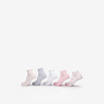 Printed Ankle Length Socks - Set of 5-Women%27s Socks-image-1