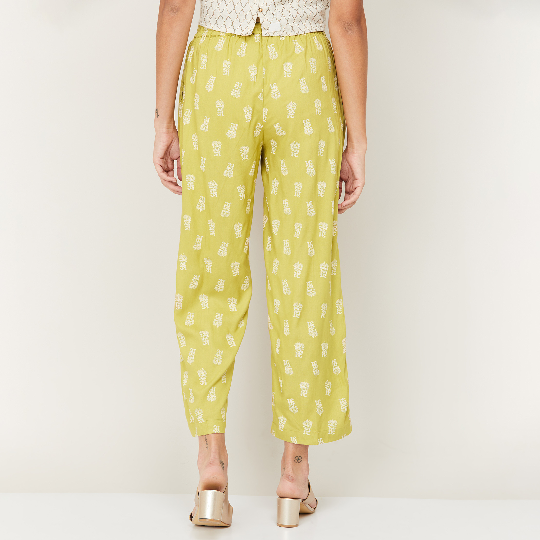 ميلانج أخضر بنطال-women-clothing-ethnicwear-bottoms-pants-image-5
