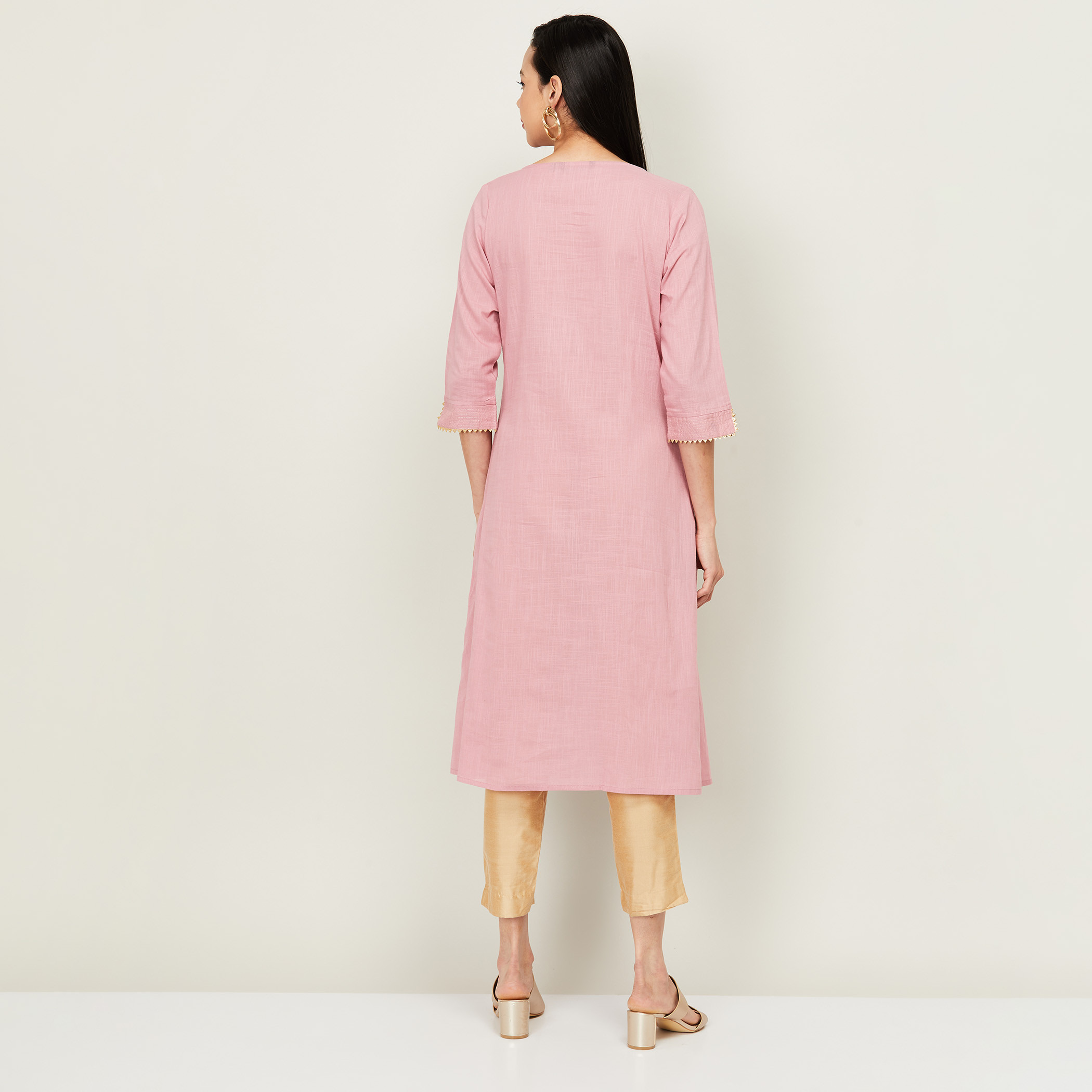 ميلانج لون القرنفل كورتا-women-clothing-ethnicwear-kurtas-image-5