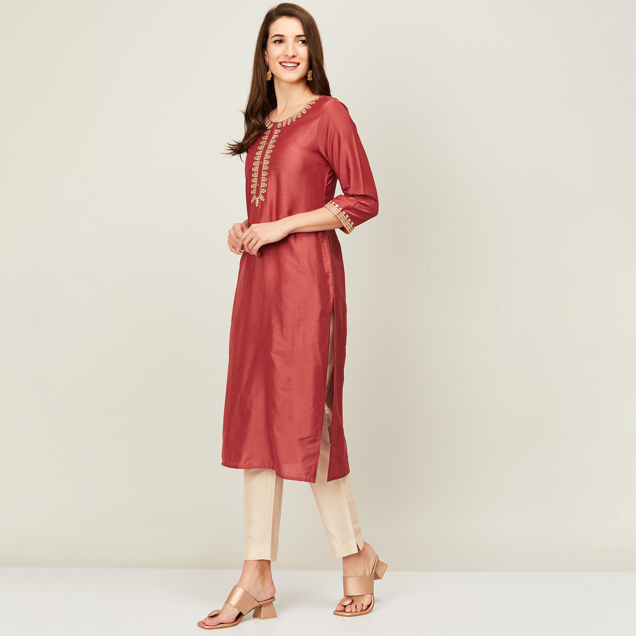 ميلانج لون القرنفل قمم-women-clothing-ethnicwear-kurtas-image-3