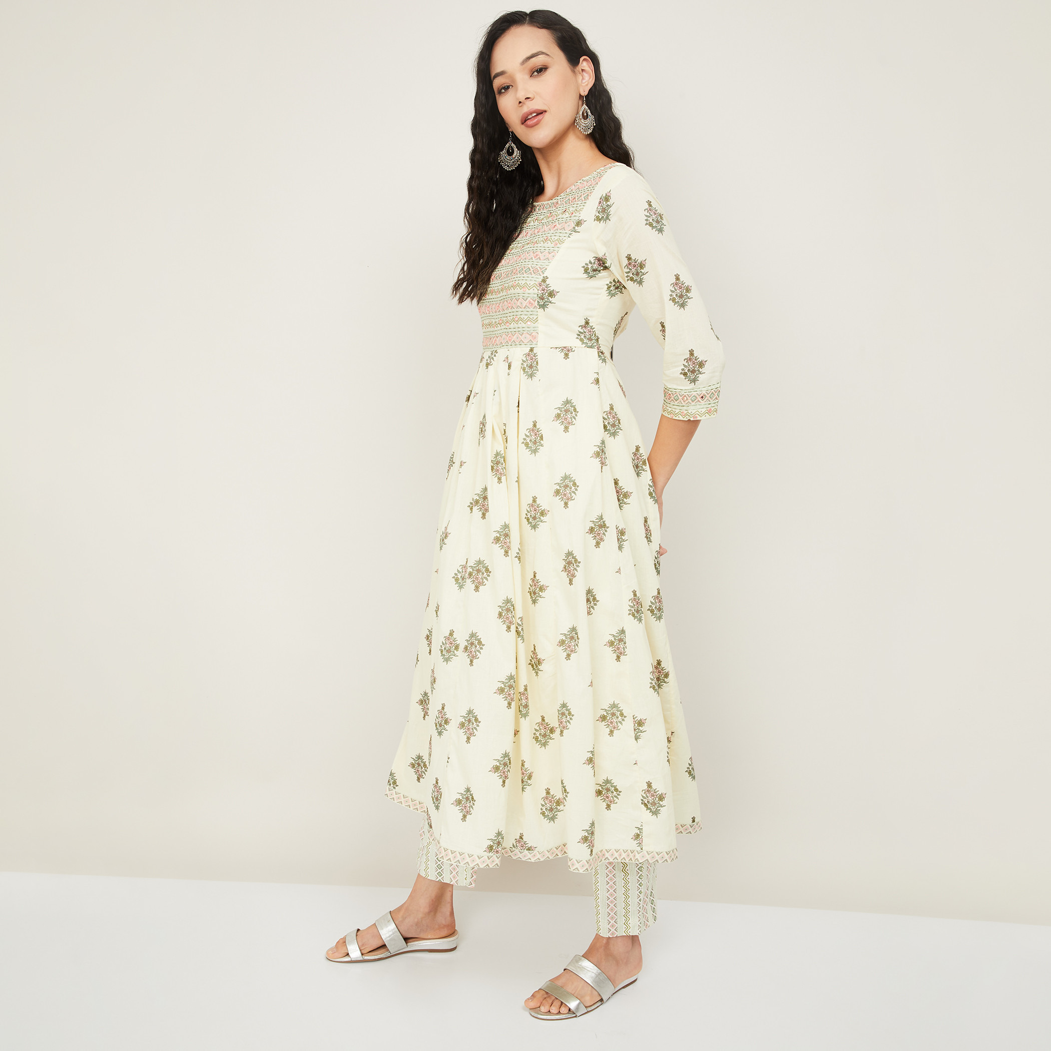 ميلانج كريم قمم-women-clothing-ethnicwear-salwarsuits-image-4