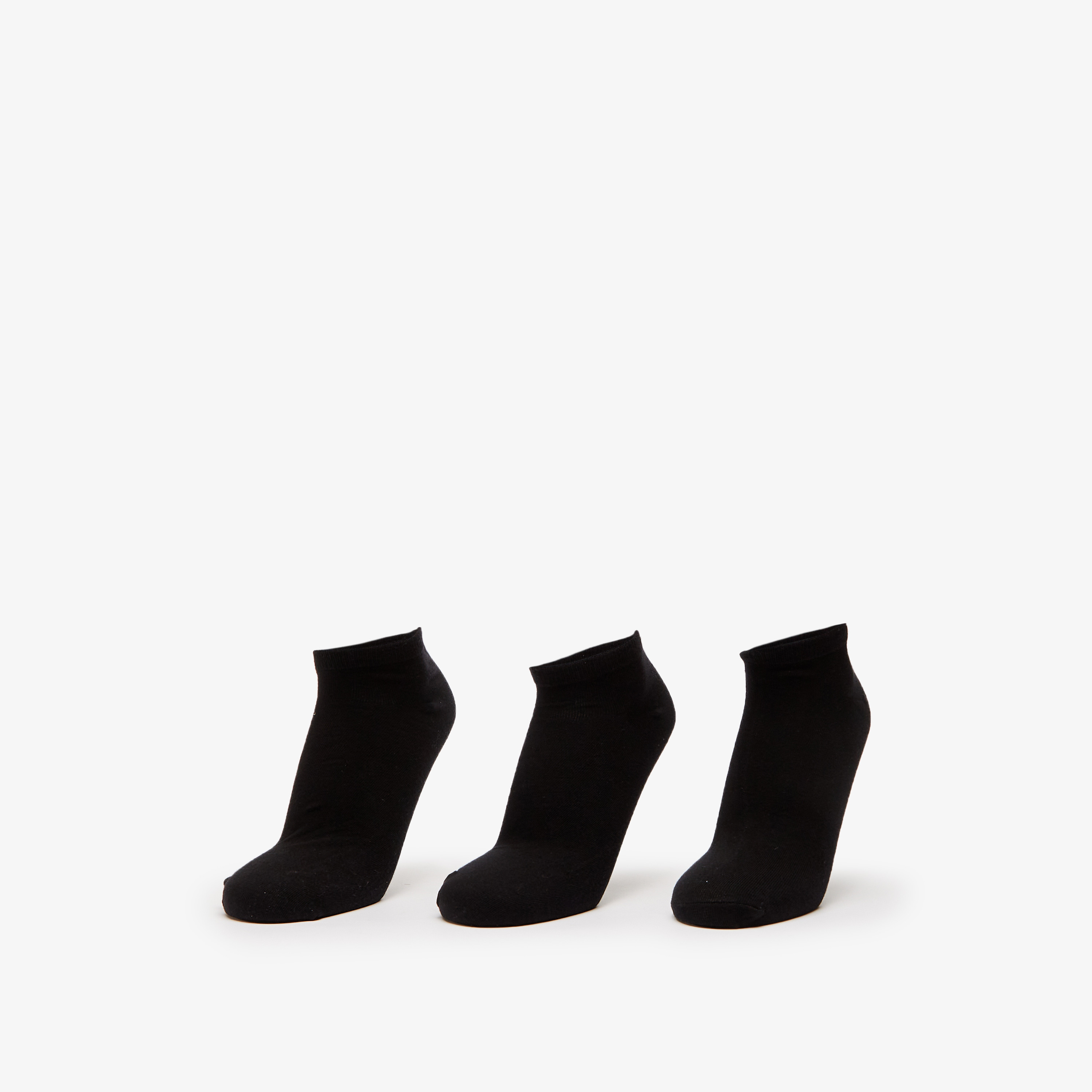 Gloo Solid Ankle Length Socks - Set of 3-men-socks-image-1