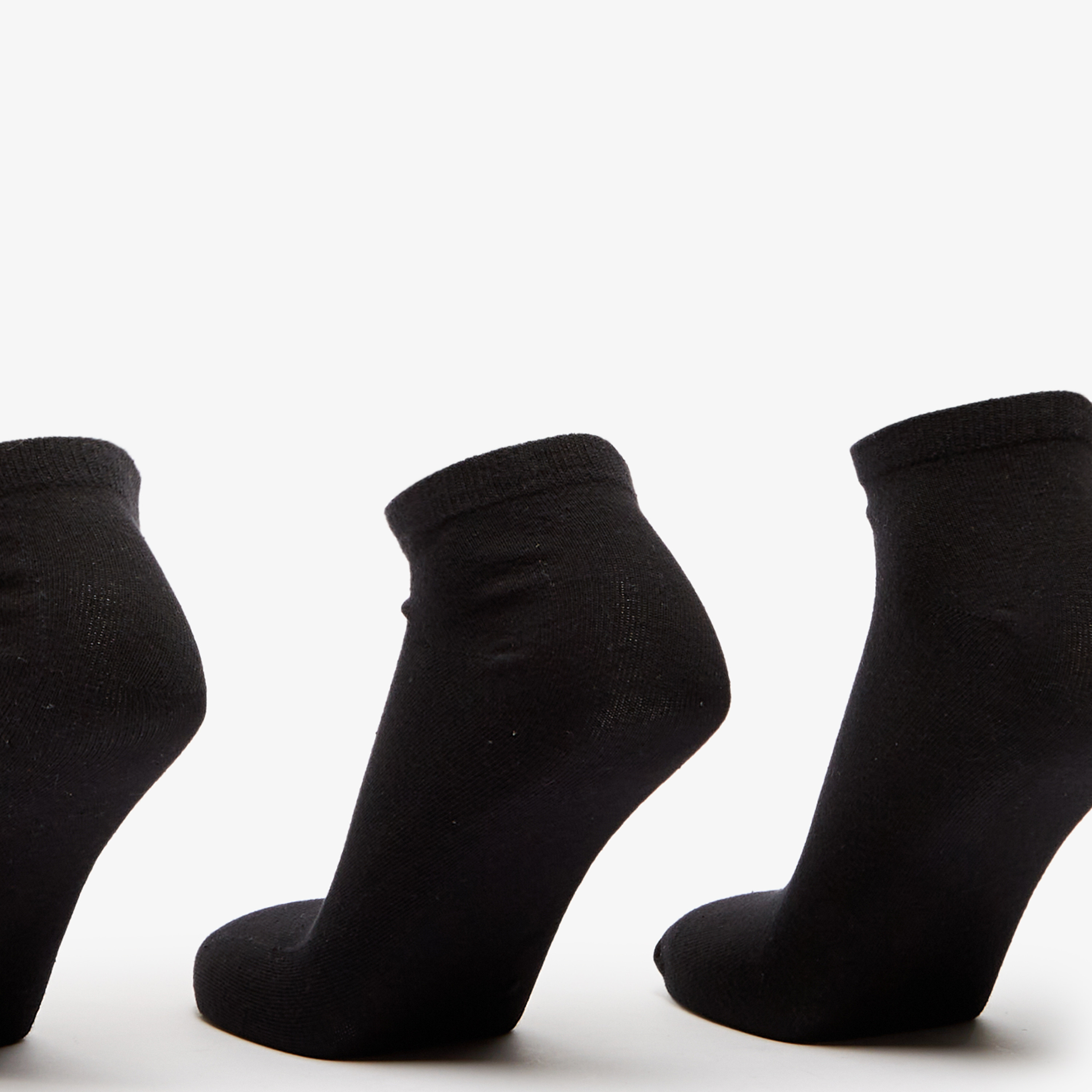 Gloo Solid Ankle Length Socks - Set of 3-men-socks-image-2