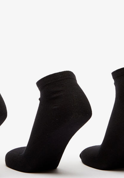 Gloo Solid Ankle Length Socks - Set of 3-Men%27s Socks-image-1