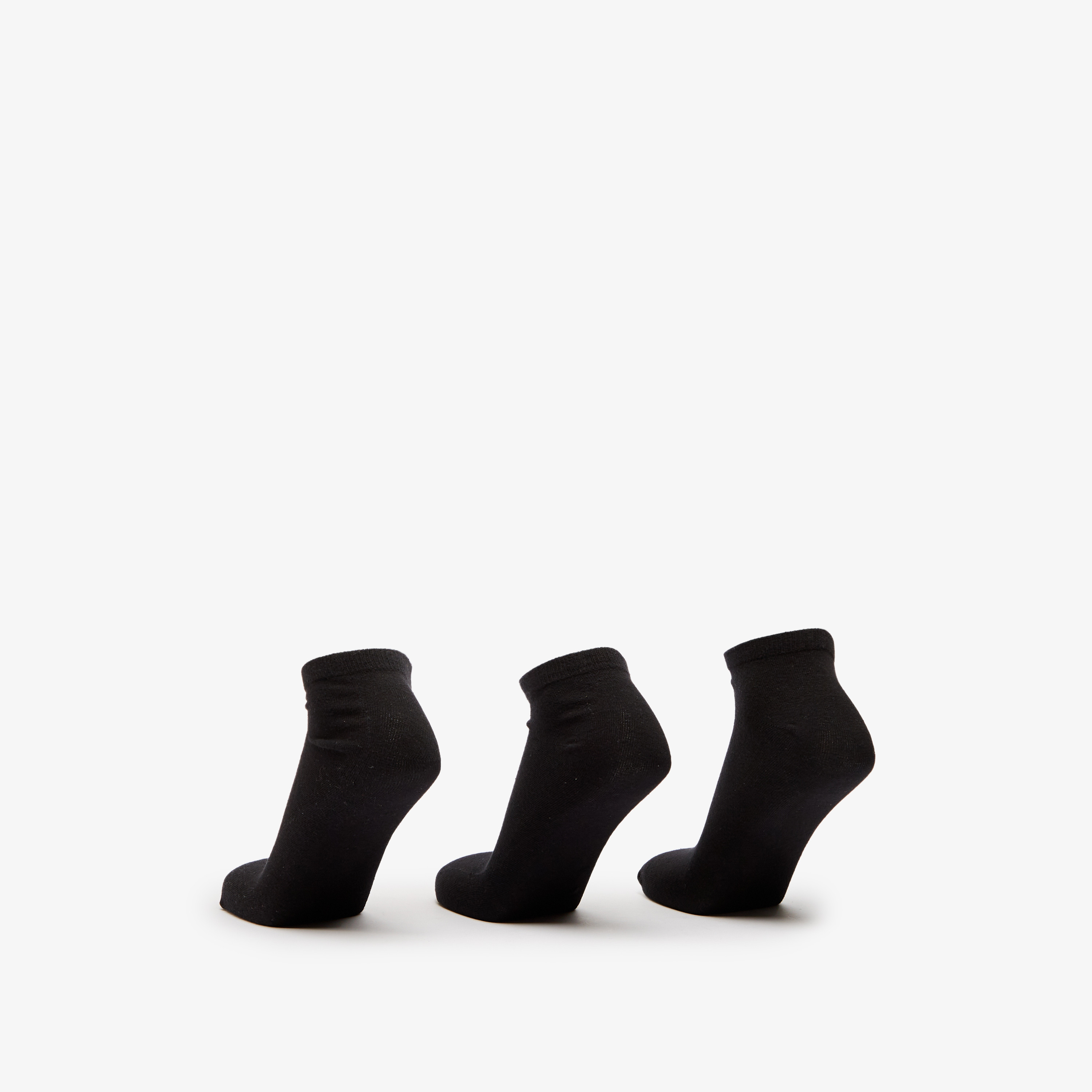 Gloo Solid Ankle Length Socks - Set of 3-men-socks-image-3