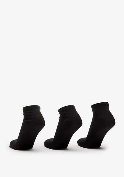 Gloo Solid Ankle Length Socks - Set of 3-Men%27s Socks-image-2