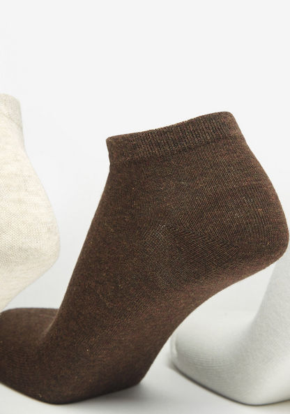 Gloo Solid Ankle Length Socks - Set of 5-Men%27s Socks-image-1