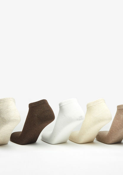 Gloo Solid Ankle Length Socks - Set of 5-Men%27s Socks-image-3