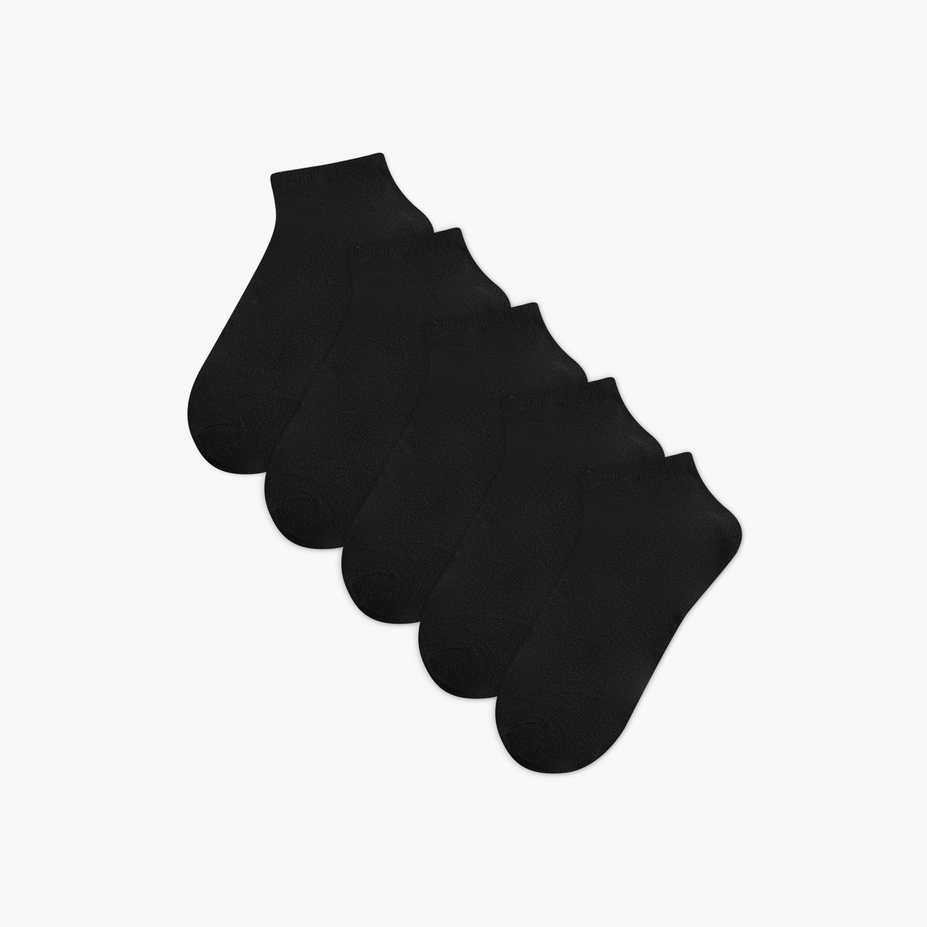 طقم جوارب سادة 5 أزواج بطول الكاحل من جلو-men-socks-image-1