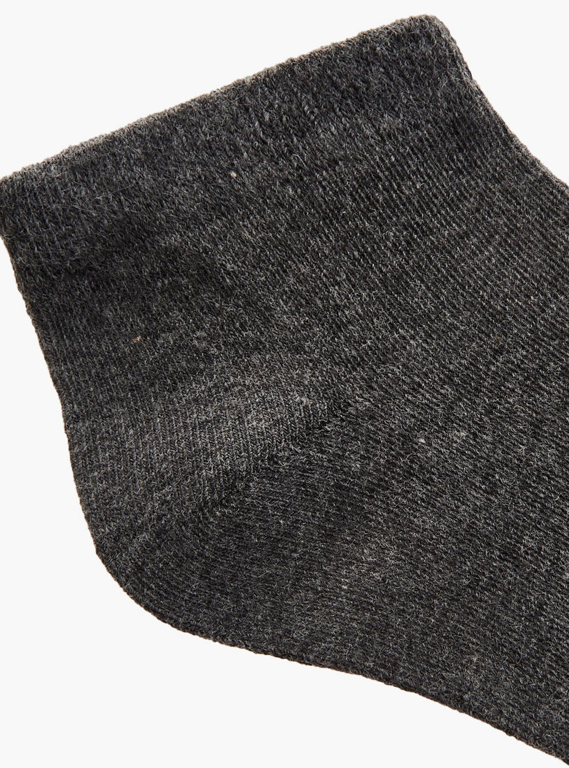جوارب سادة بطول الكاحل من جلوو - طقم من 4-men-socks-image-5