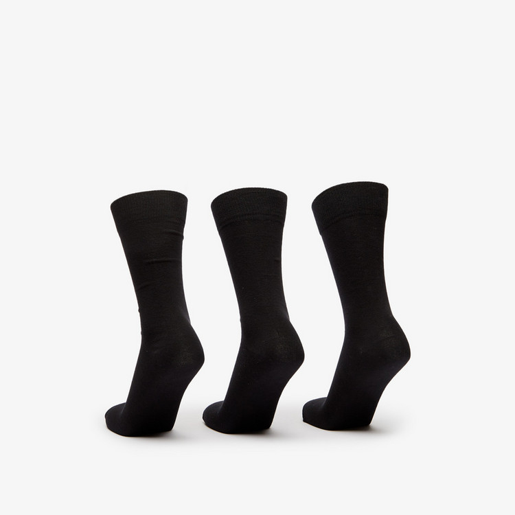 Gloo Solid Calf Length Socks - Set of 3