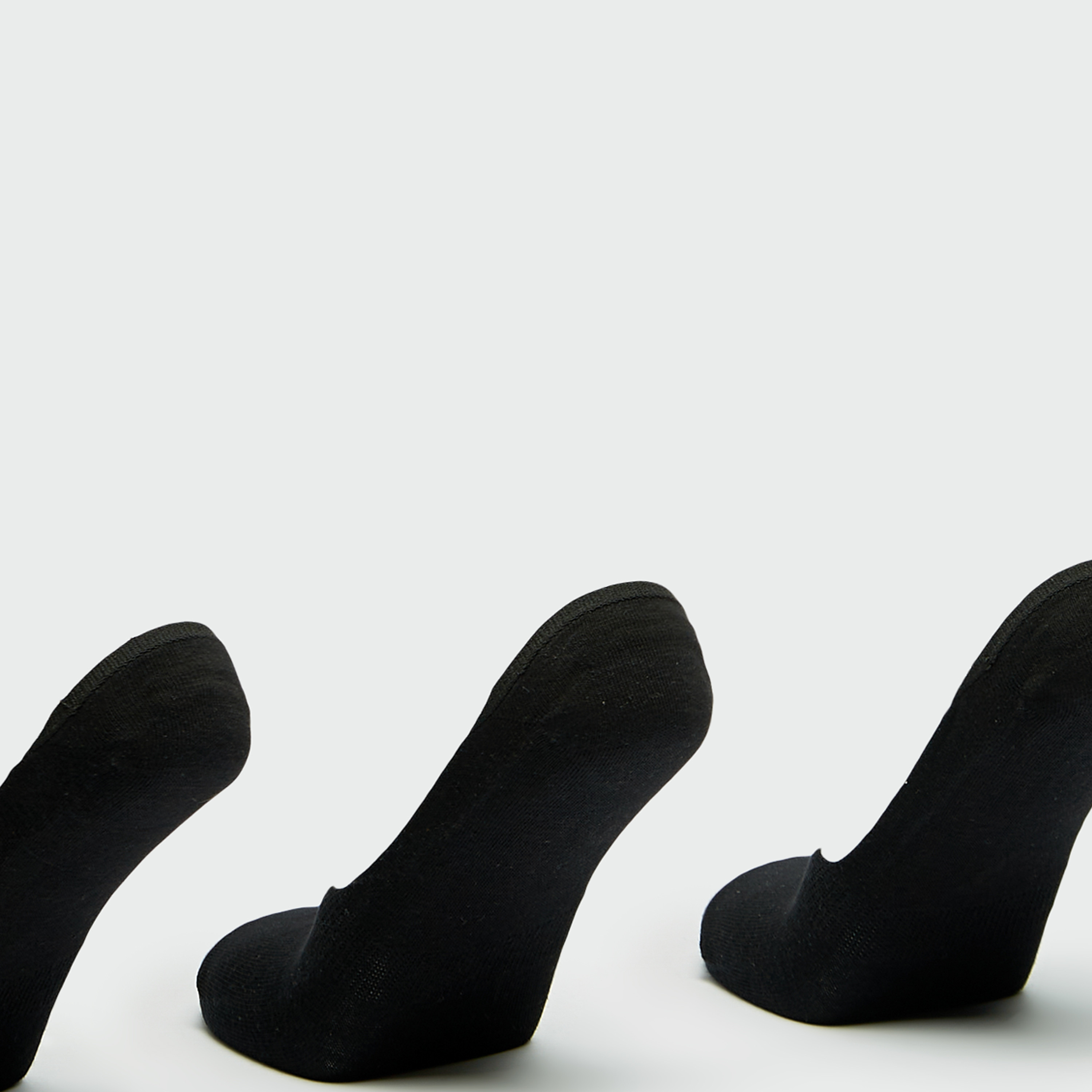 Gloo Solid No Show Socks - Set of 3-men-socks-image-2