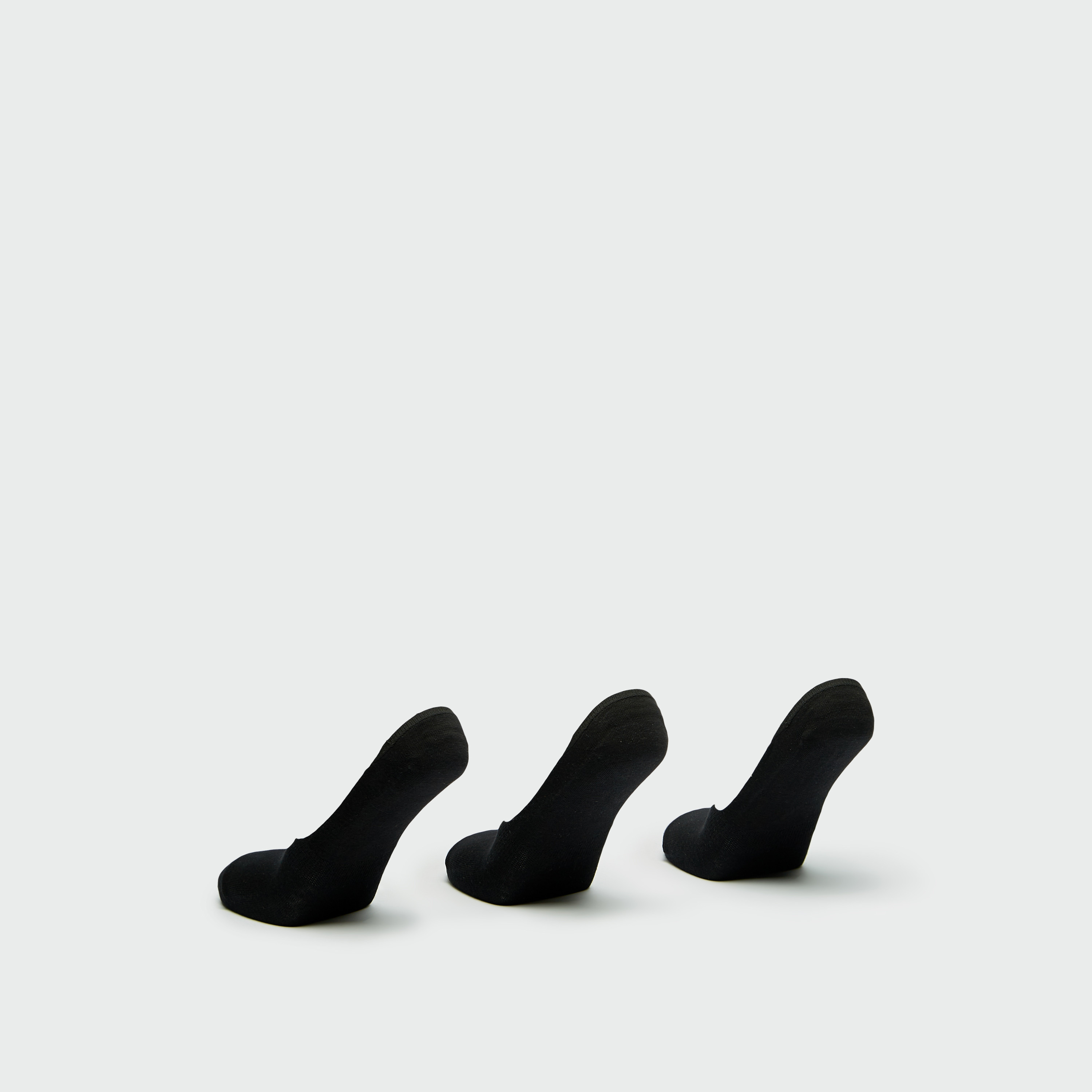 Gloo Solid No Show Socks - Set of 3-men-socks-image-3