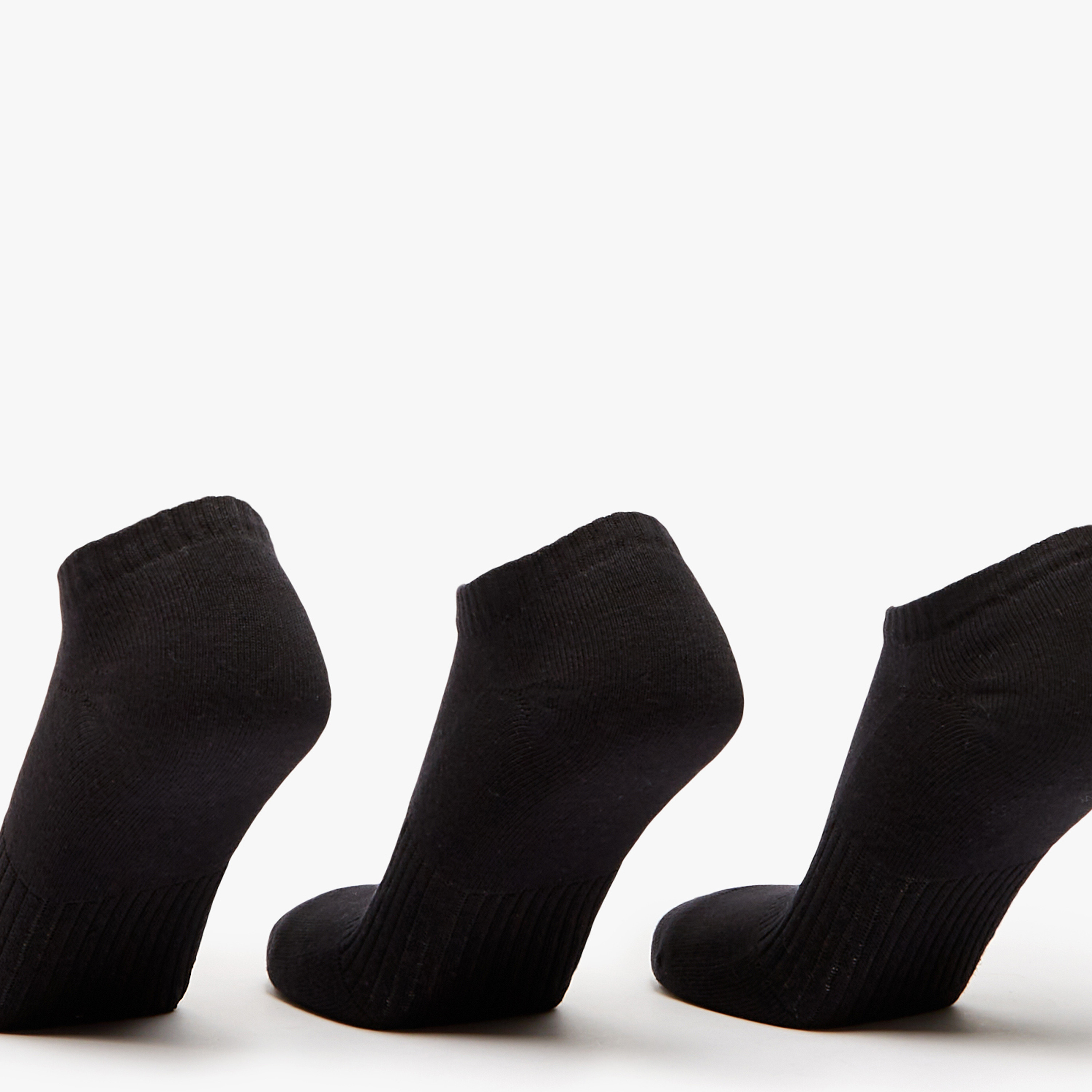 Gloo Textured Ankle Length Cushioned Socks - Set of 3-CP_BESTPRICE_EXCLUSION-image-2