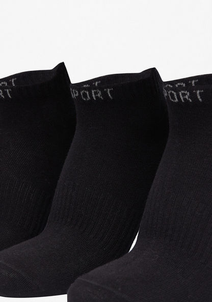 Gloo Textured Ankle Length Sports Socks - Set of 5-Men%27s Socks-image-1