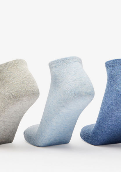 Gloo Solid Ankle Length Socks - Set of 5-Men%27s Socks-image-1