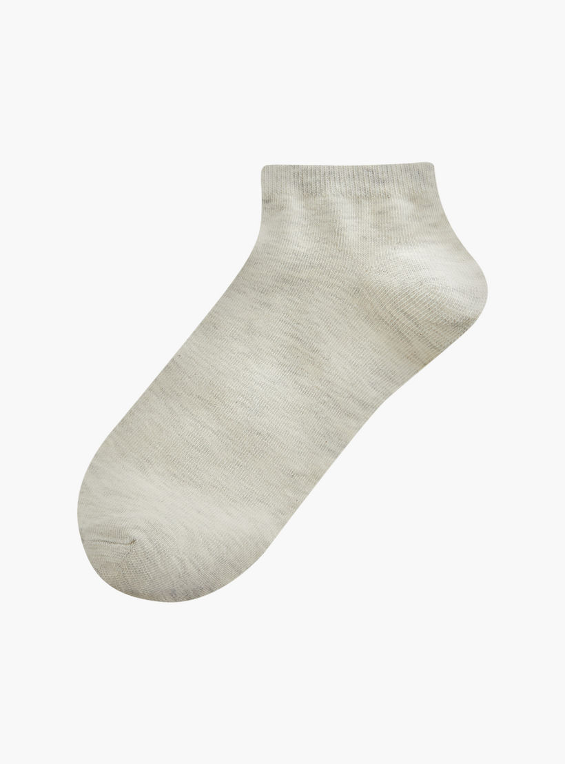 جوارب سادة بطول الكاحل من جلوو - طقم من 5-men-socks-image-2