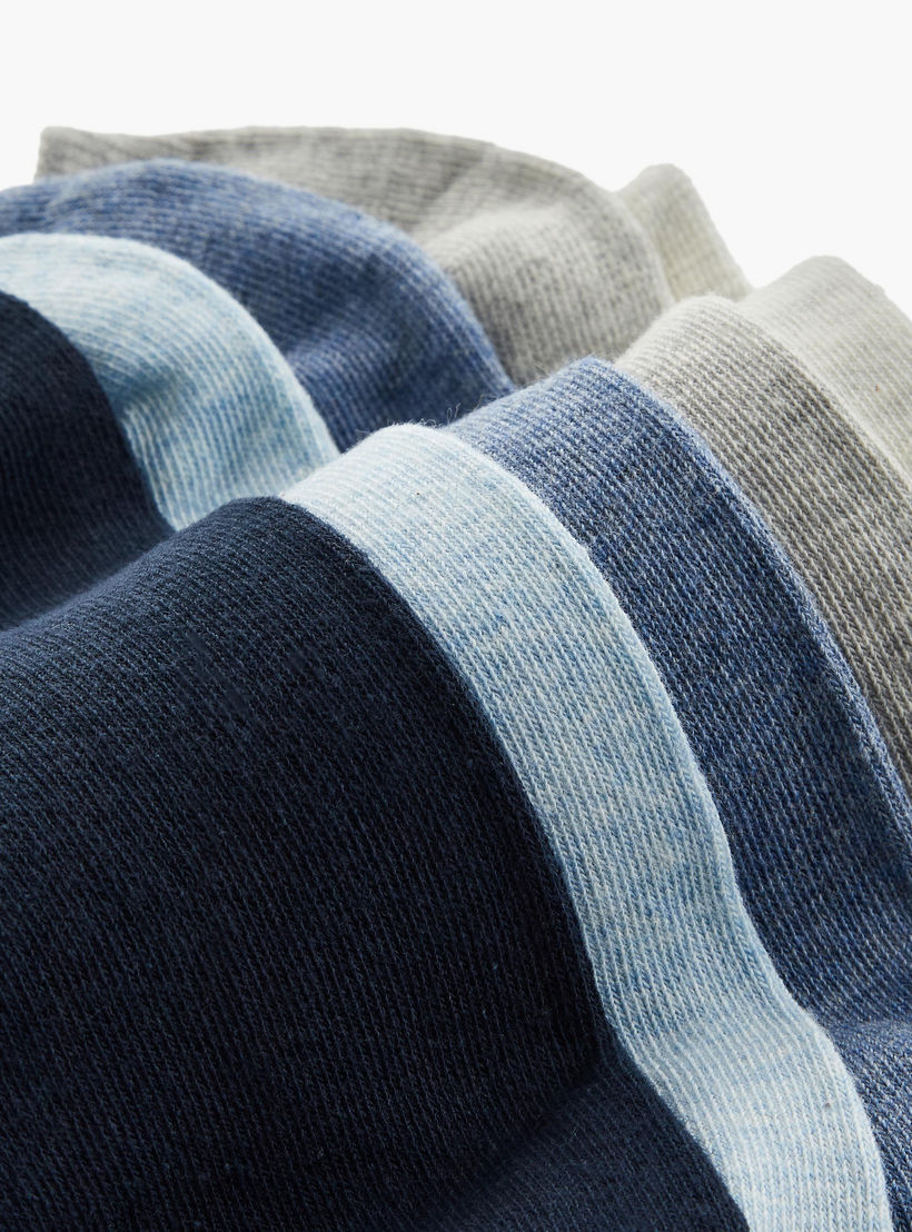 جوارب سادة بطول الكاحل من جلوو - طقم من 5-men-socks-image-4