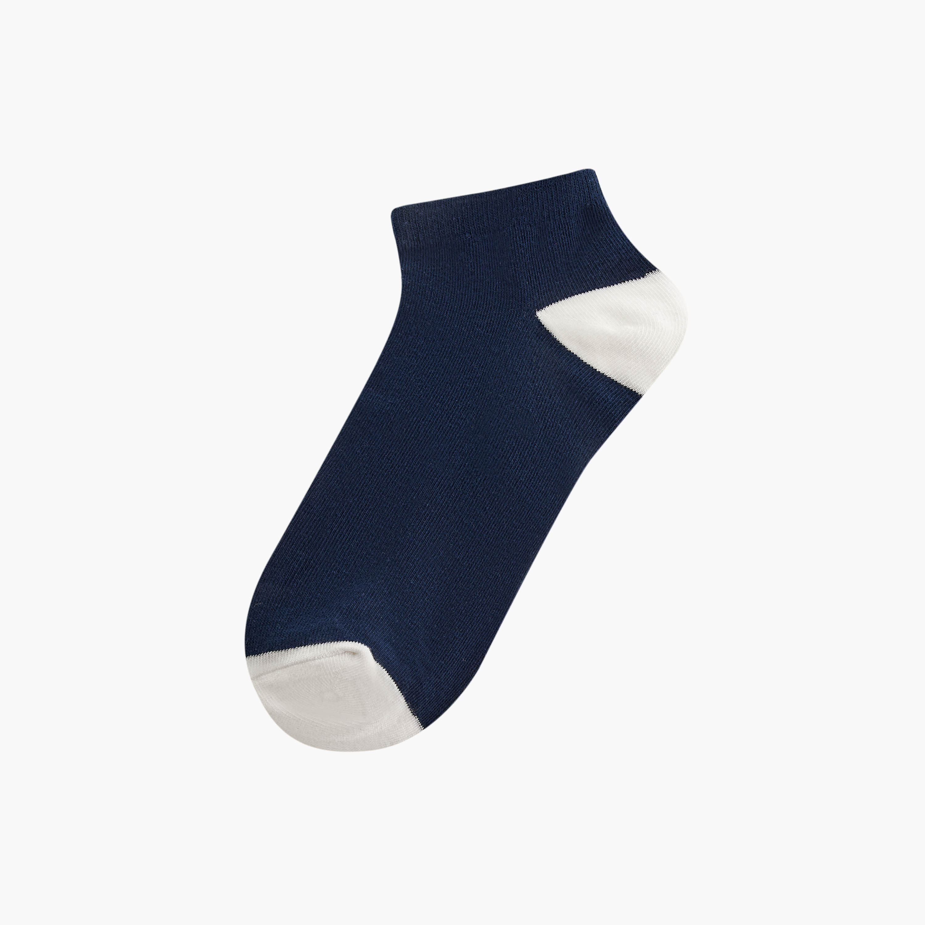 Gloo Assorted Non Terry Ankle Length Socks - Set of 5-men-socks-image-2