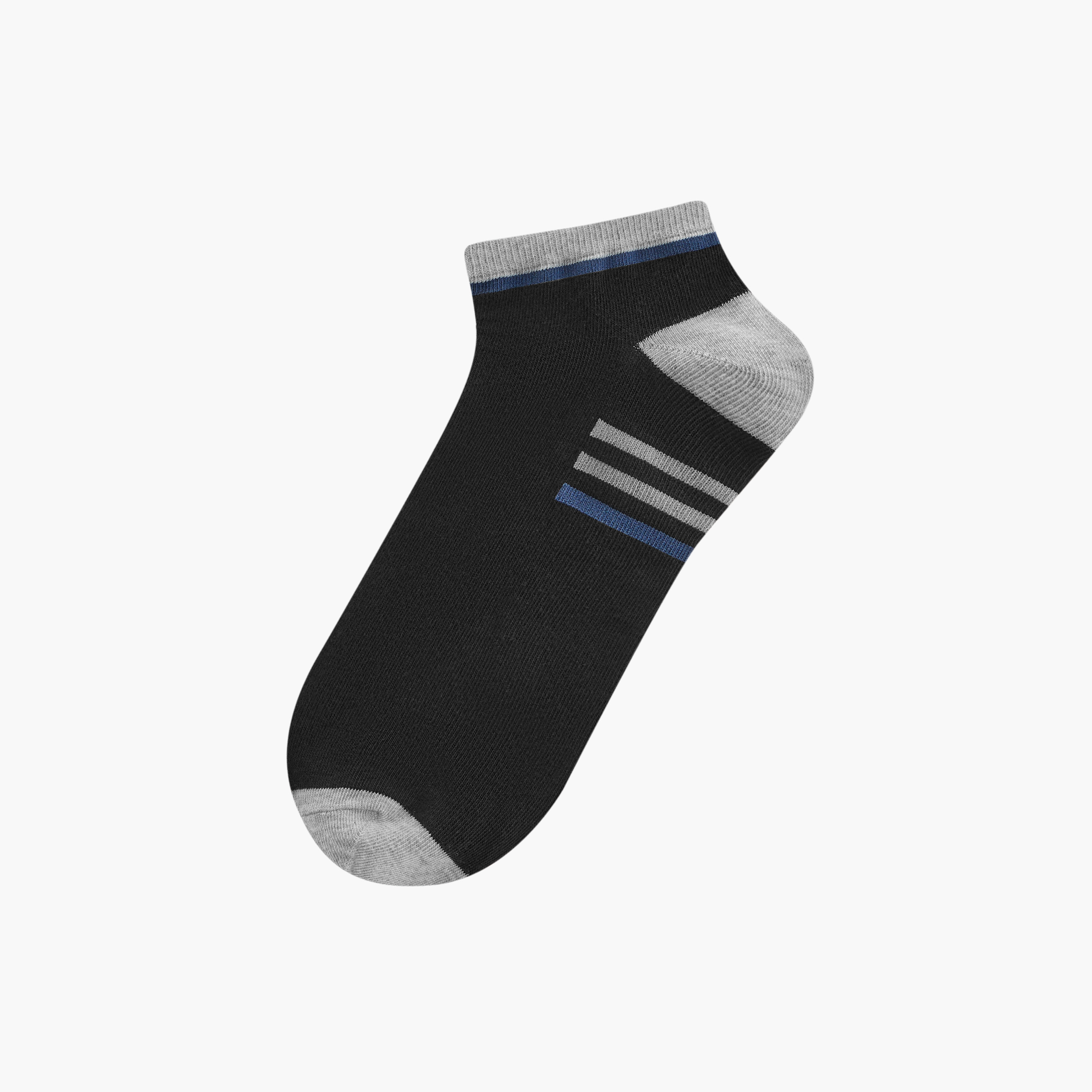 Gloo Printed Non Terry Ankle Length Socks - Set of 5-men-socks-image-2