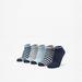 Gloo Textured Ankle Length Socks - Set of 5-Men%27s Socks-thumbnailMobile-0
