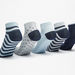 Gloo Textured Ankle Length Socks - Set of 5-Men%27s Socks-thumbnail-1