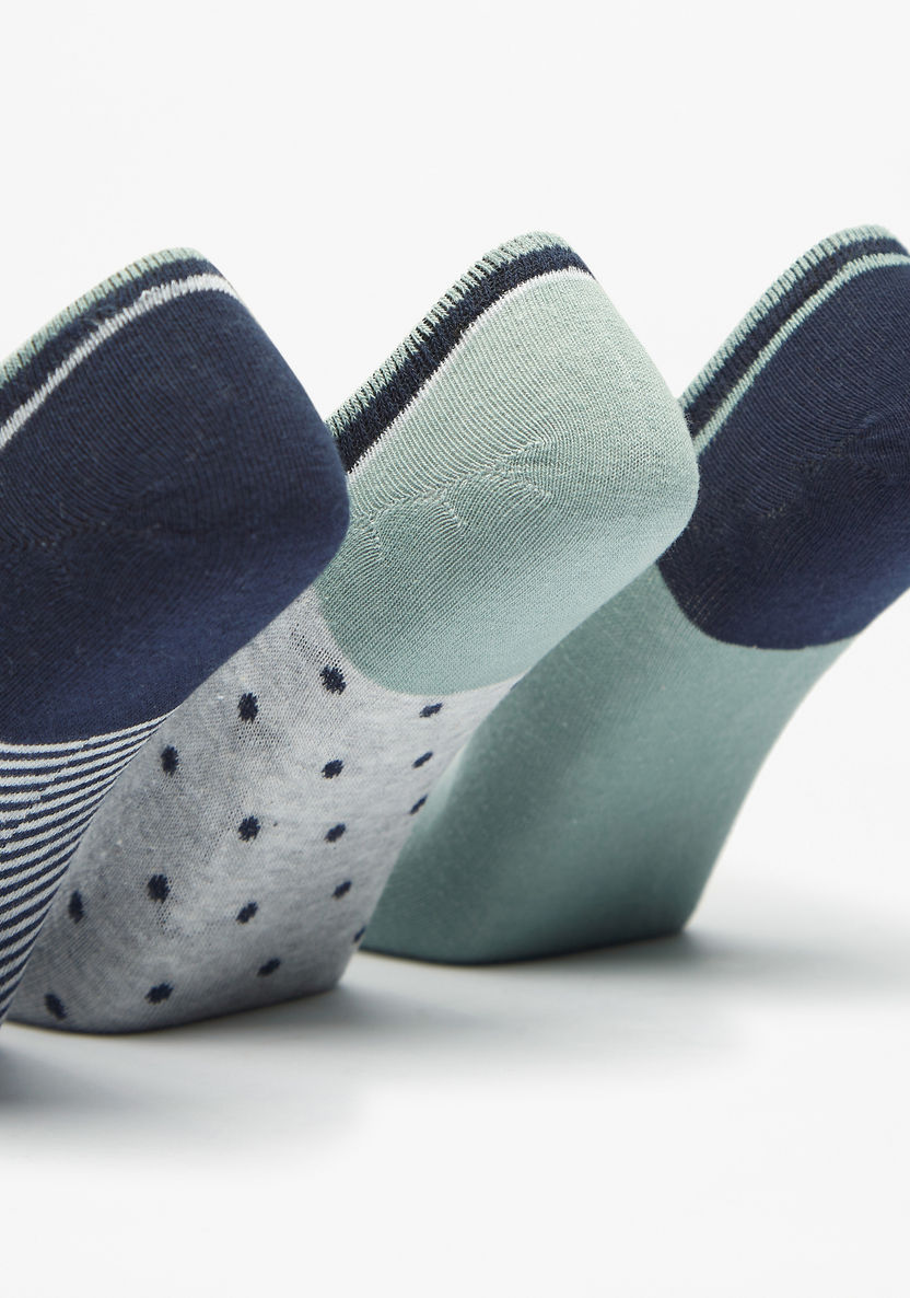 Gloo Textured Ankle Length Socks - Set of 3-Men%27s Socks-image-1