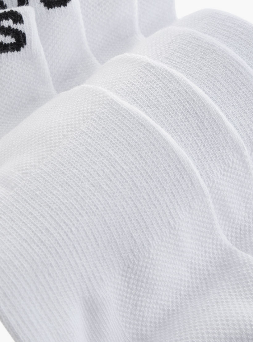 طقم جوارب بطول الكاحل 5 أزواج بطبعات شعار من جلو-men-socks-image-4