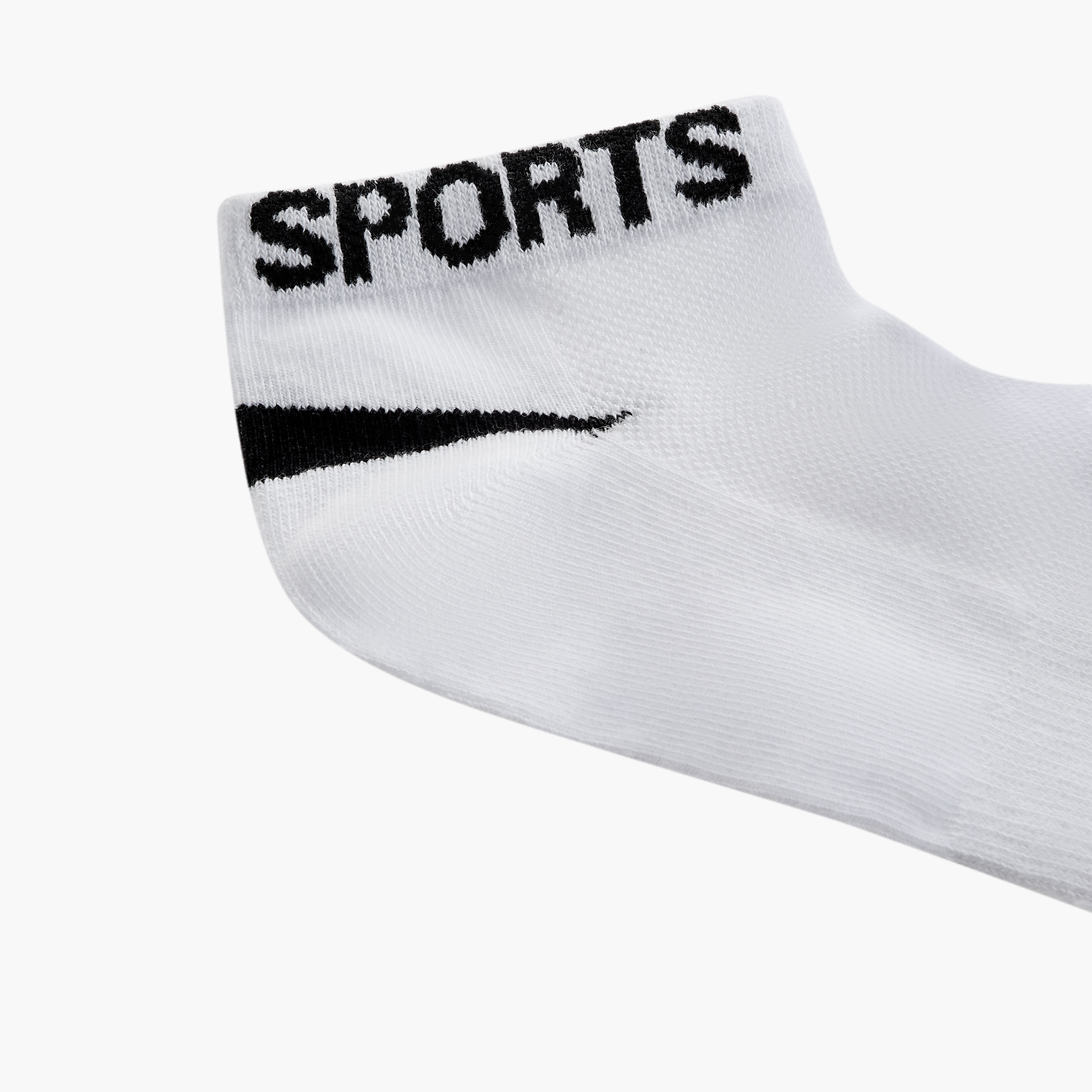 طقم جوارب بطول الكاحل 5 أزواج بطبعات شعار من جلو-men-socks-image-5