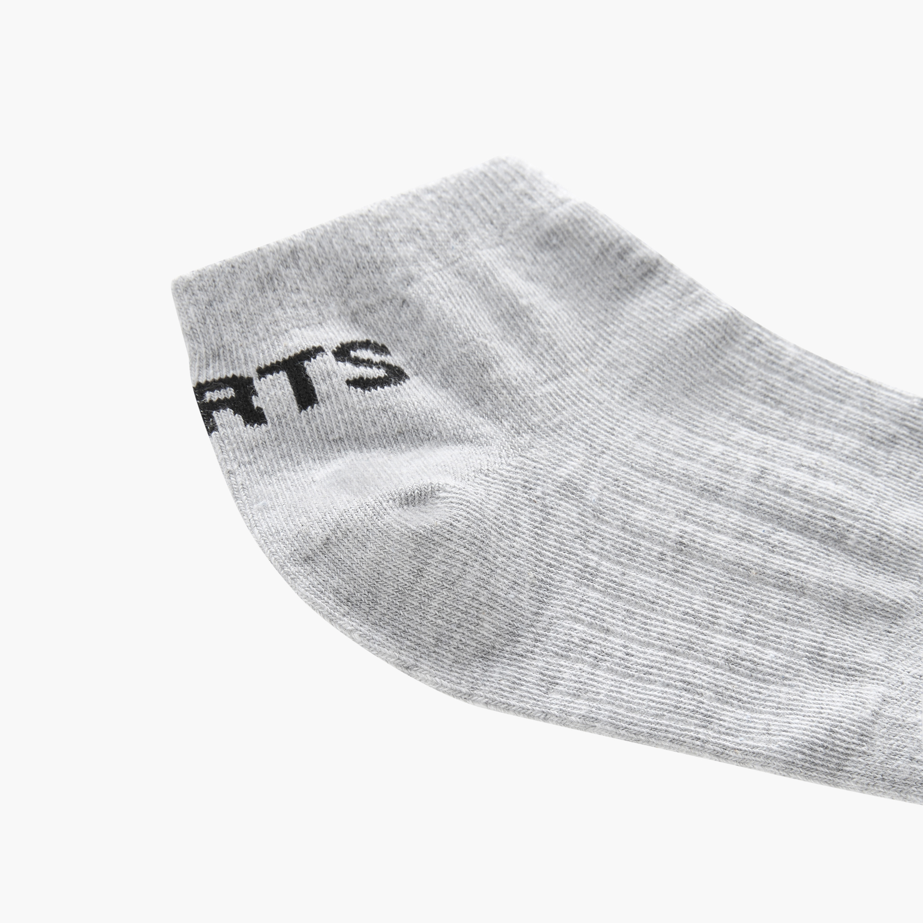 Gloo Typographic Print Ankle Length Socks - Set of 3-men-socks-image-3