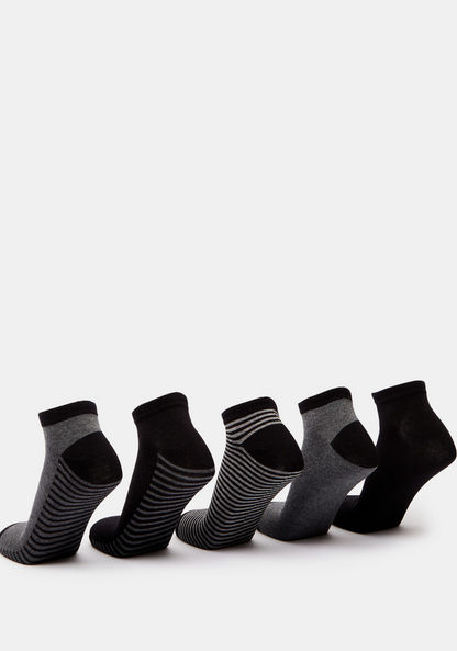 Gloo Assorted Ankle Length Socks with Elasticated Hem - Set of 5