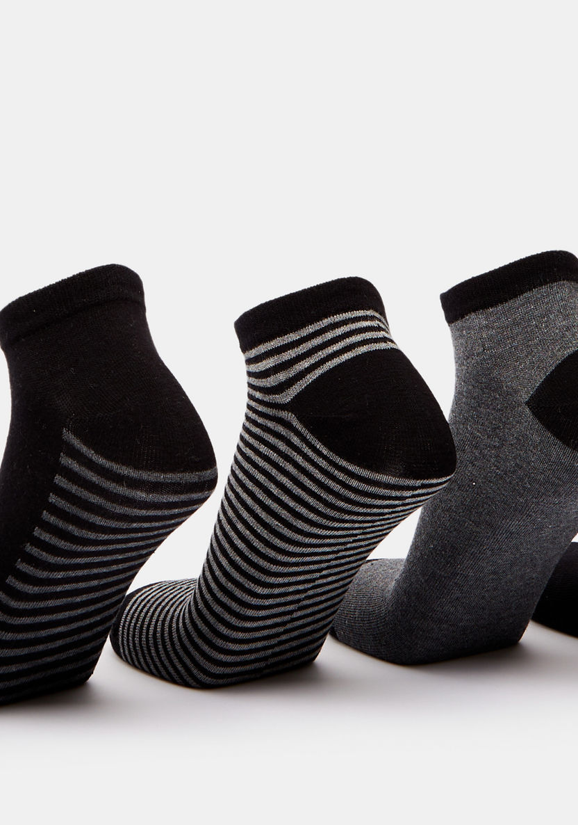 Gloo Assorted Ankle Length Socks with Elasticated Hem - Set of 5-Men%27s Socks-image-2