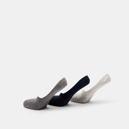 Gloo Textured No Show Socks with Elasticated Hem - Set of 3