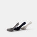 Gloo Textured No Show Socks with Elasticated Hem - Set of 3-Men%27s Socks-thumbnailMobile-1