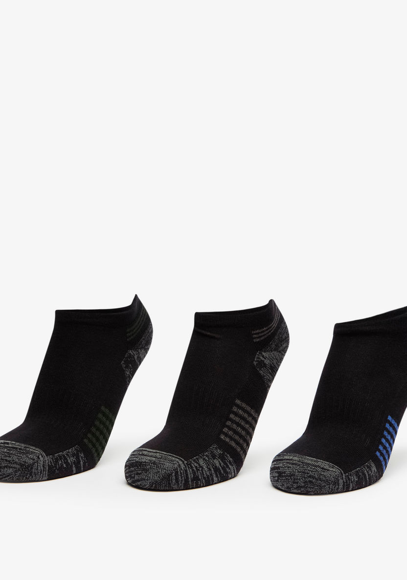 Gloo Textured Ankle Length Socks - Set of 3-Men%27s Socks-image-0