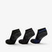 Gloo Textured Ankle Length Socks - Set of 3-Men%27s Socks-thumbnailMobile-1