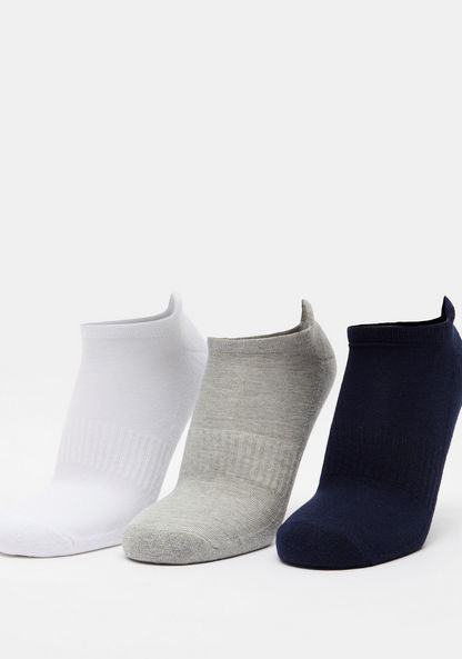 Gloo Solid Ankle Length Sports Socks - Set of 3