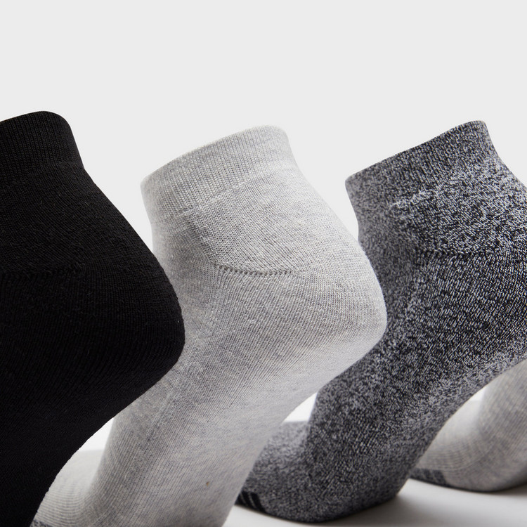 Gloo Solid Ankle Length Sports Socks - Set of 5