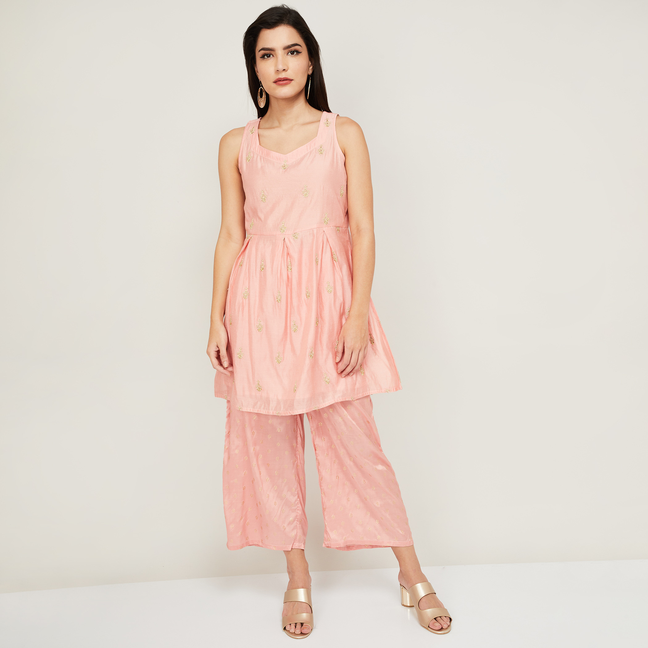 ميلانج لون القرنفل بدلة سالوار-women-clothing-ethnicwear-salwarsuits-image-10