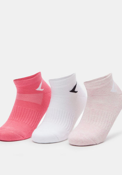 Dash Textured Ankle Length Socks - Set of 3-Girl%27s Socks and Tights-image-0