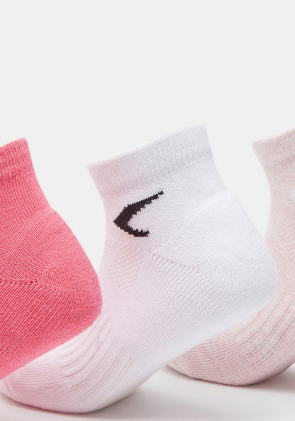 Dash Textured Ankle Length Socks - Set of 3-Girl%27s Socks and Tights-image-1