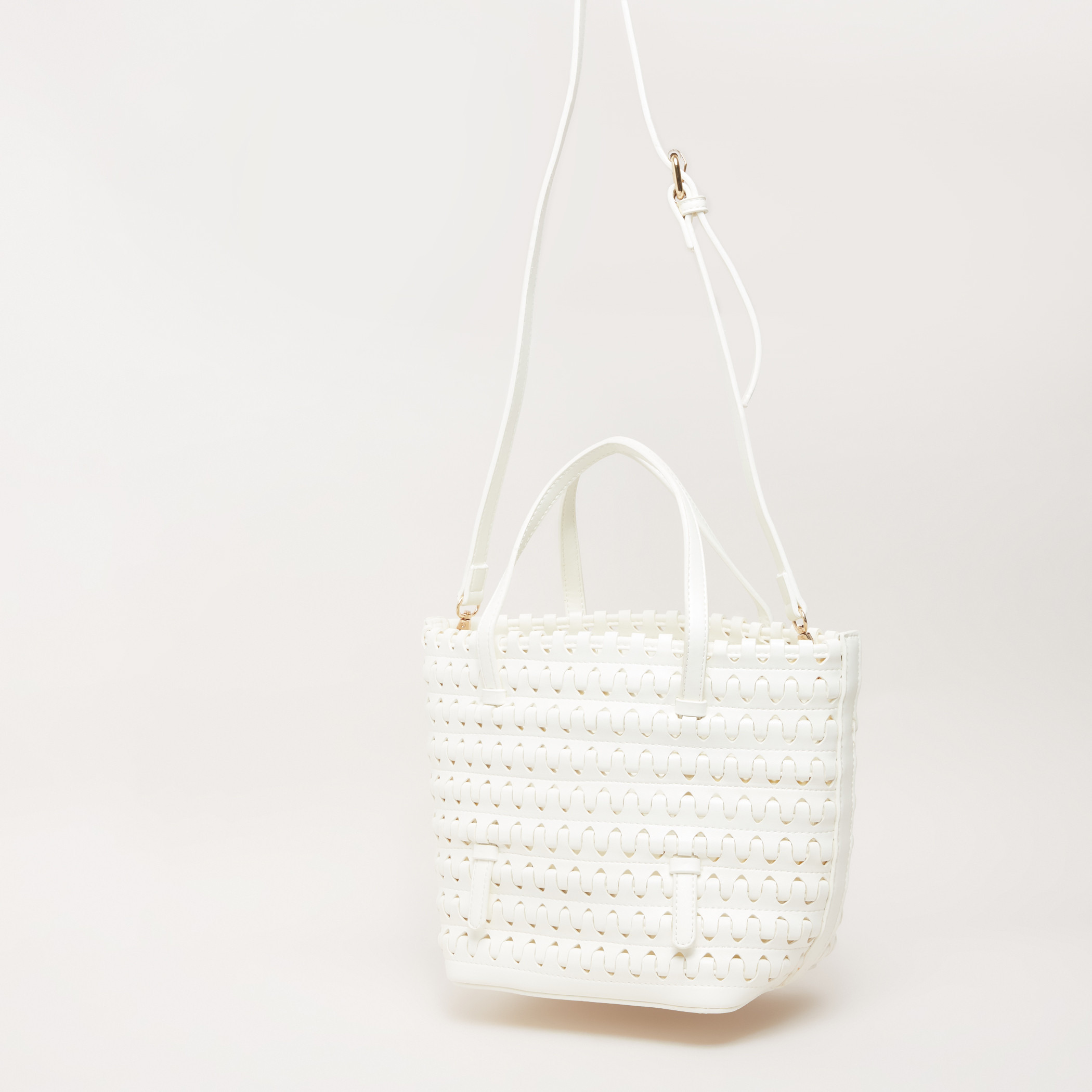 Weave Design Tote Bag with Pouch-women-bagsandwallets-handbags-image-9