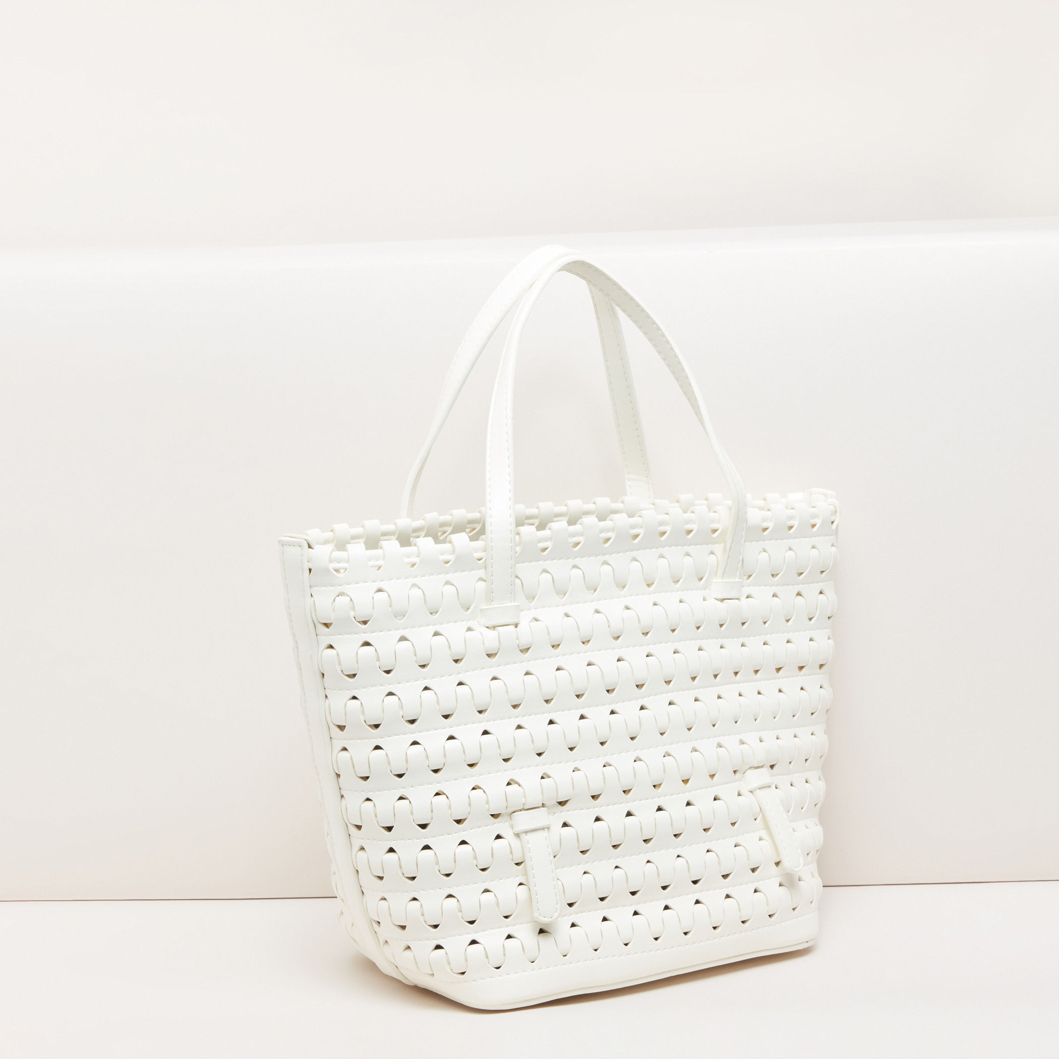 Weave Design Tote Bag with Pouch-women-bagsandwallets-handbags-image-10